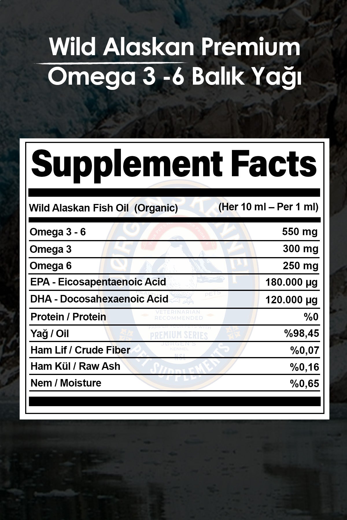 Kedi ve Köpekler için Wild Alaskan Omega 3-6 Triple Strength Balık Yağı - Jorgen's Kennel
