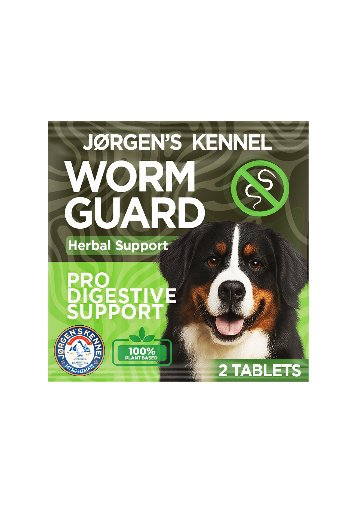 (Yeni Ürün 15 Gün Teslim) Köpekler İçin İç Parazit Tableti & Hapı (2 Adet) – %100 Bitkisel Formül - Jorgen's Kennel