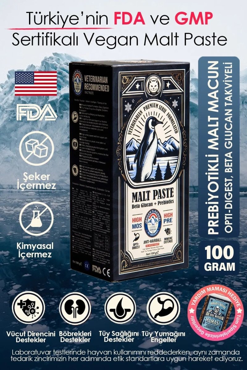 Prebiyotikli Premium Doğal Kedi Malt Macun - Jorgen's Kennel