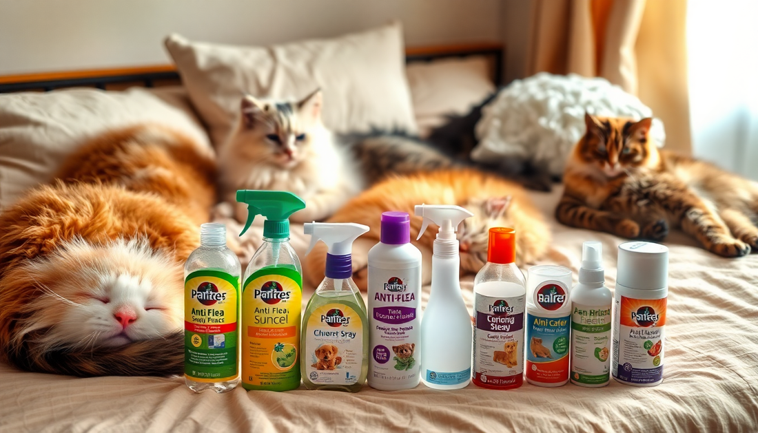 Kediler İçin En İyi Anti-Pire Yatak Spreyleri