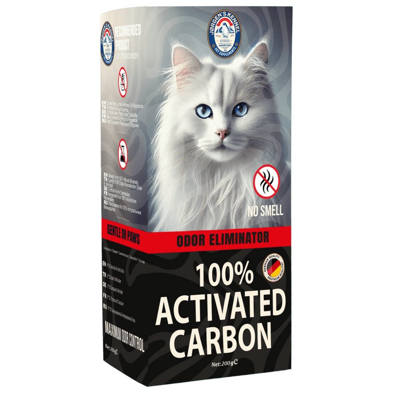 Organic Cat Litter Odor Eliminator with Activated Carbon Unscented Cat Litter Odor Preventer 200gr