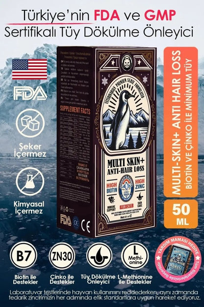 Kedi Tüy Dökülme Önleyici Premium Multi Skin+ Anti - Hair Loss - Jorgen's Kennel