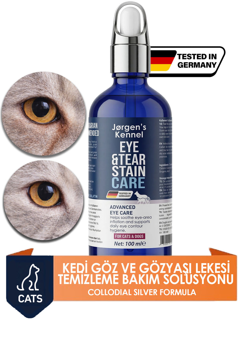 Kedi Göz ve Gözyaşı Lekesi Temizleme Bakım Solüsyonu Çapak Göz Çevresi Akıntı 100ml