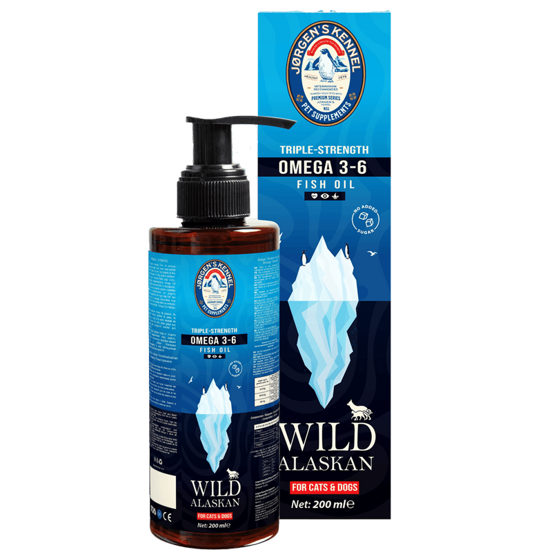 Wild Alaskan Omega 3-6 Triple Strength Fish Oil for Cats and Dogs 200ml