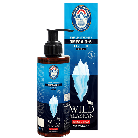 Kedi ve Köpekler için Balık Yağı Wild Alaskan Omega 3-6 Triple Strength 200ml