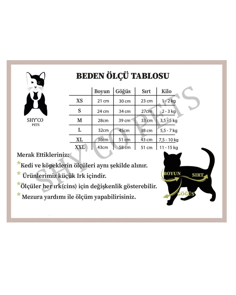 Kedi Köpek Yılbaşı Kıyafeti Ekose Yılbaşı Elbisesi