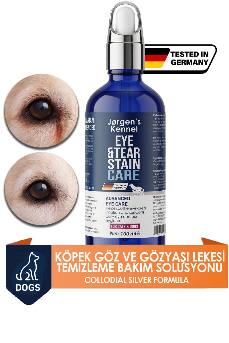 Köpek Göz ve Gözyaşı Lekesi Temizleme Bakım Solüsyonu Çapak Göz Çevresi Akıntı 100ml