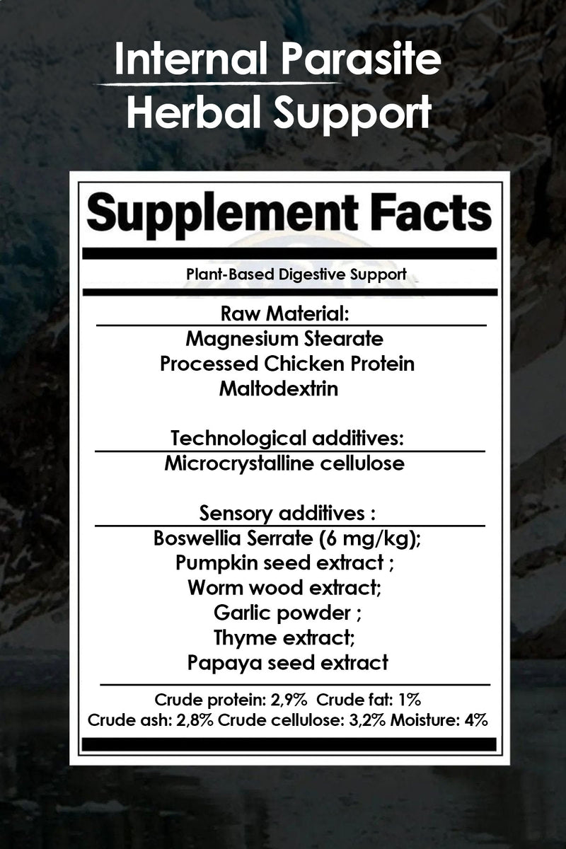 Kediler İçin İç Parazit Tableti & Hapı (2 Tablet) – %100 Bitkisel Formül