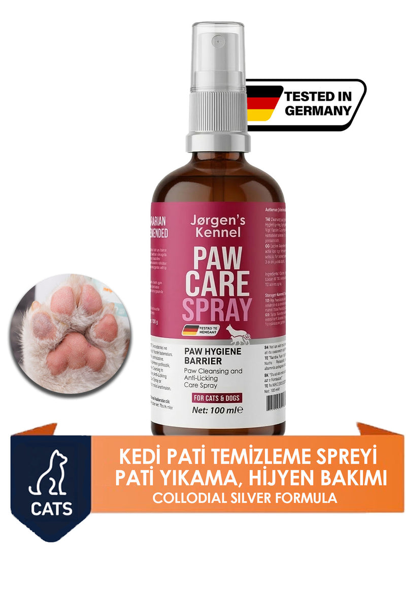 Kedi Hijyen Pati Temizleme Spreyi Yara Yıkama Kaşıntı Karşıtı Bakım ve Koku Giderici Destek 100ML